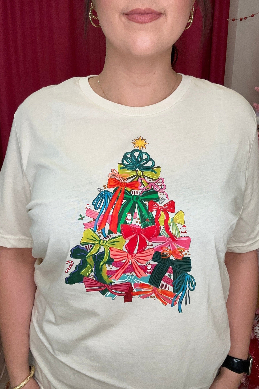 Colorful Bow Tee MISSY BASIC KNIT P&PD