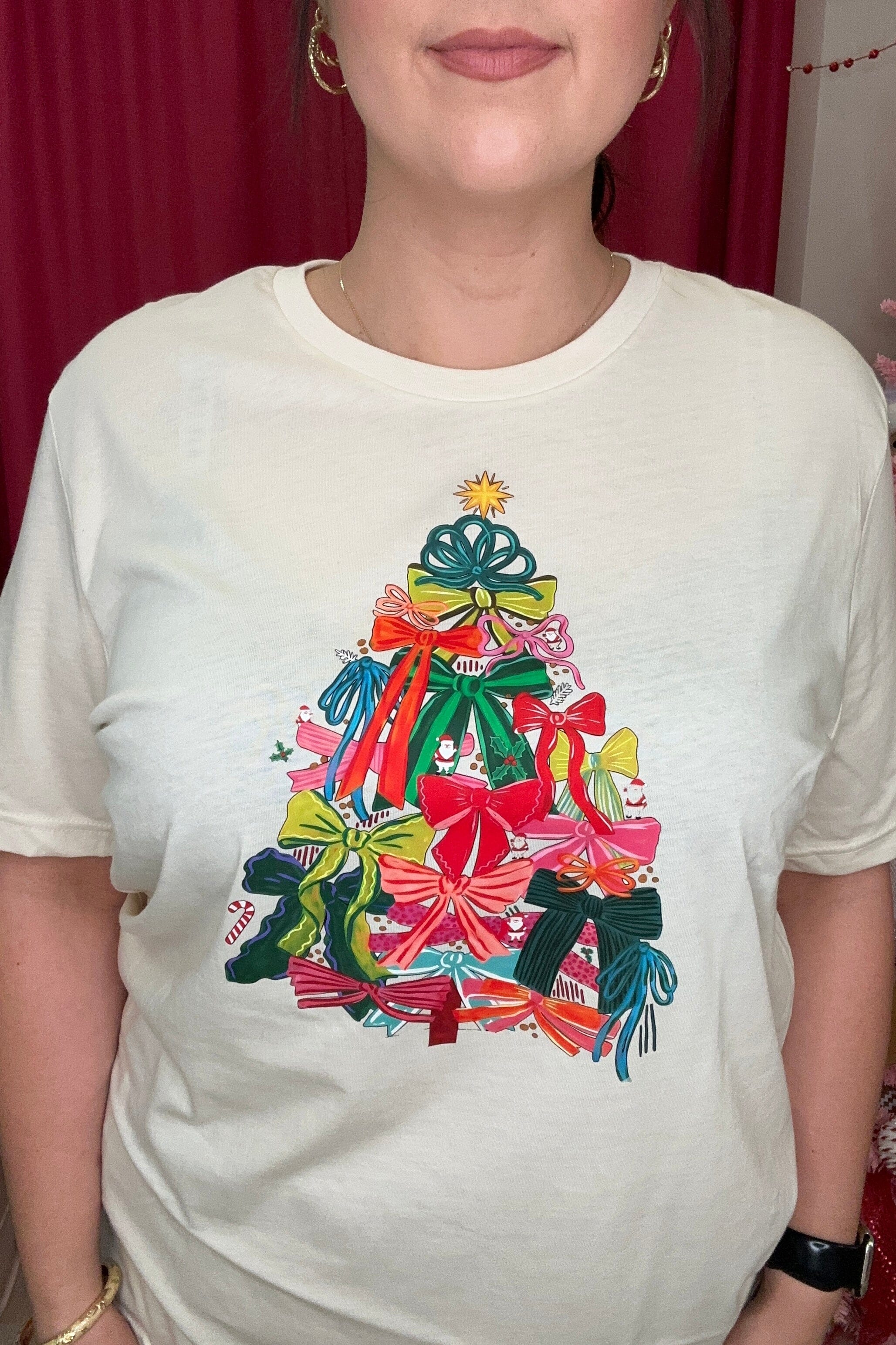 Colorful Bow Tee MISSY BASIC KNIT P&PD