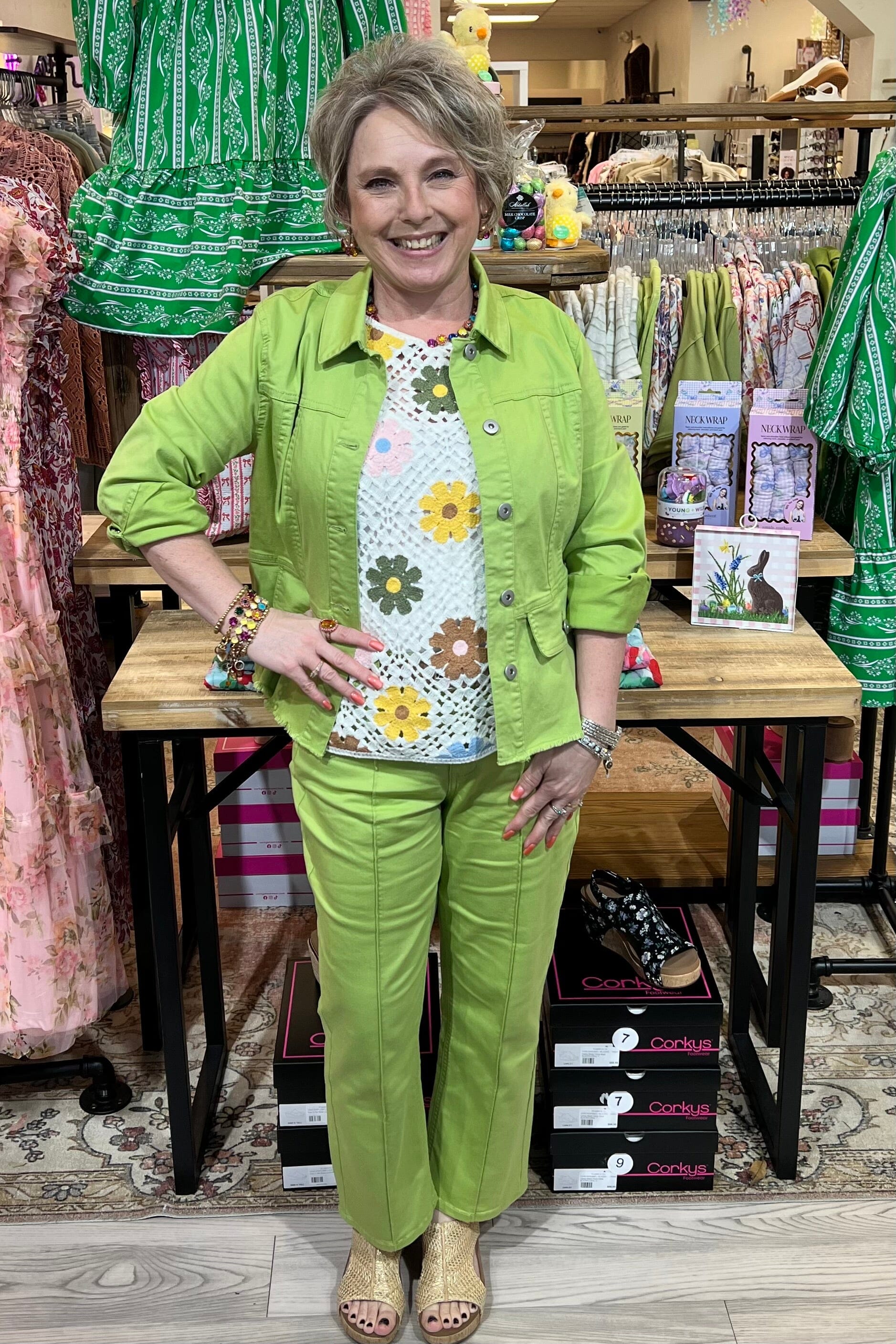 Stretch Denim Peplum Jacket JACKET HABITAT