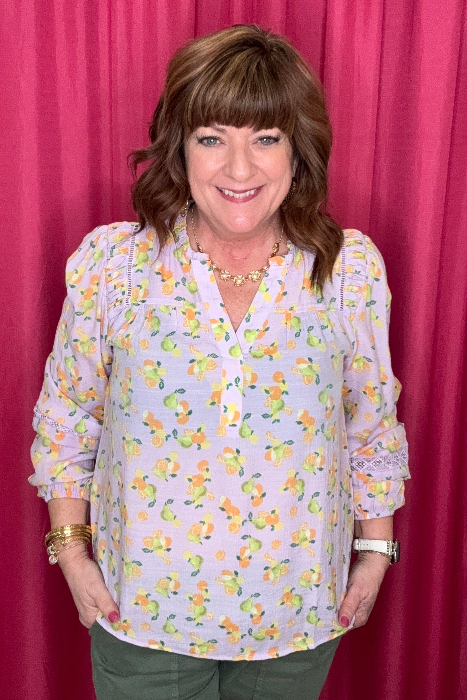 Long Sleeve V-Neck Top MISSY TOP SPECIAL ZAC & RACHEL