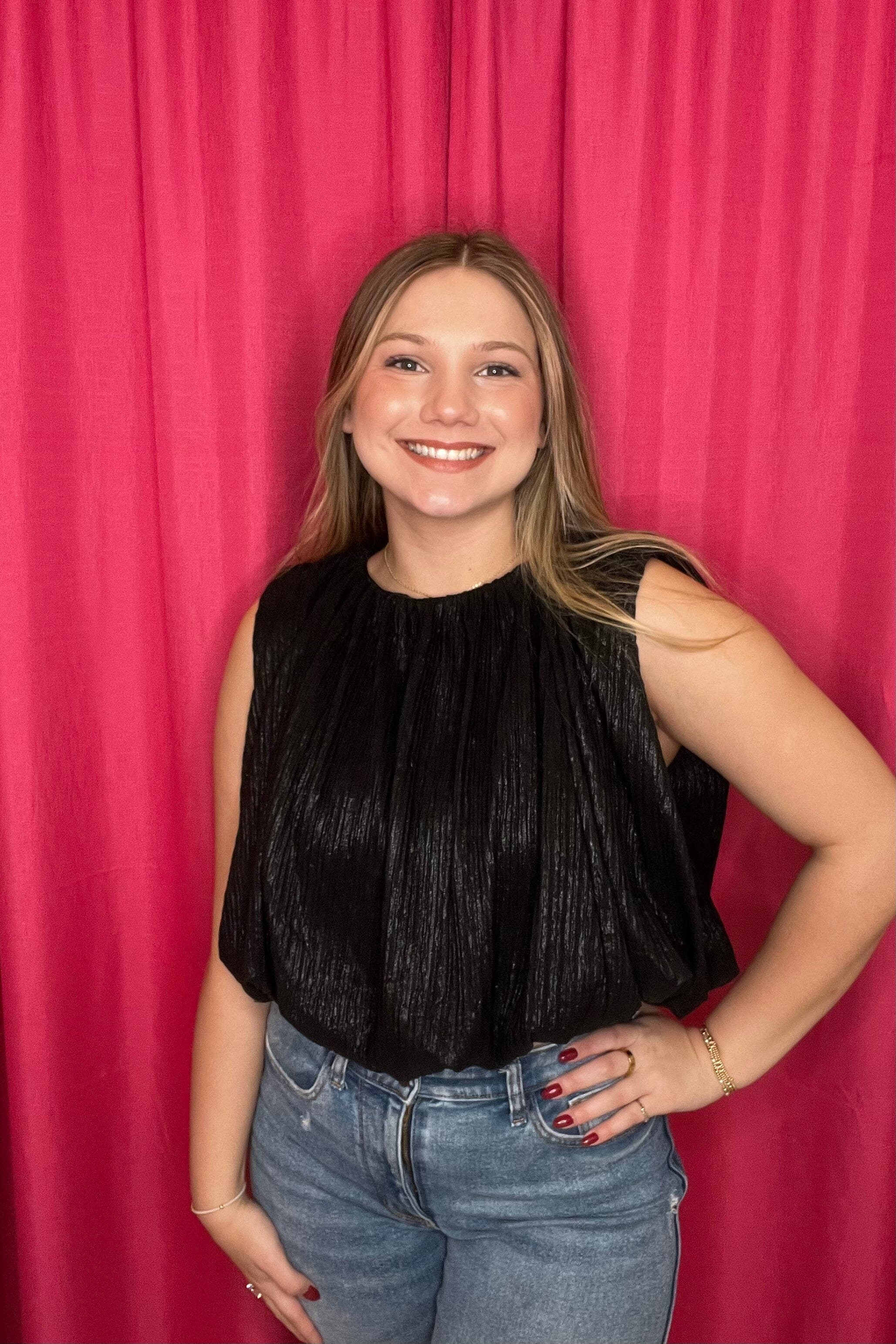 Sleeveless Bubble Top JR TOP DRESSY GLAM