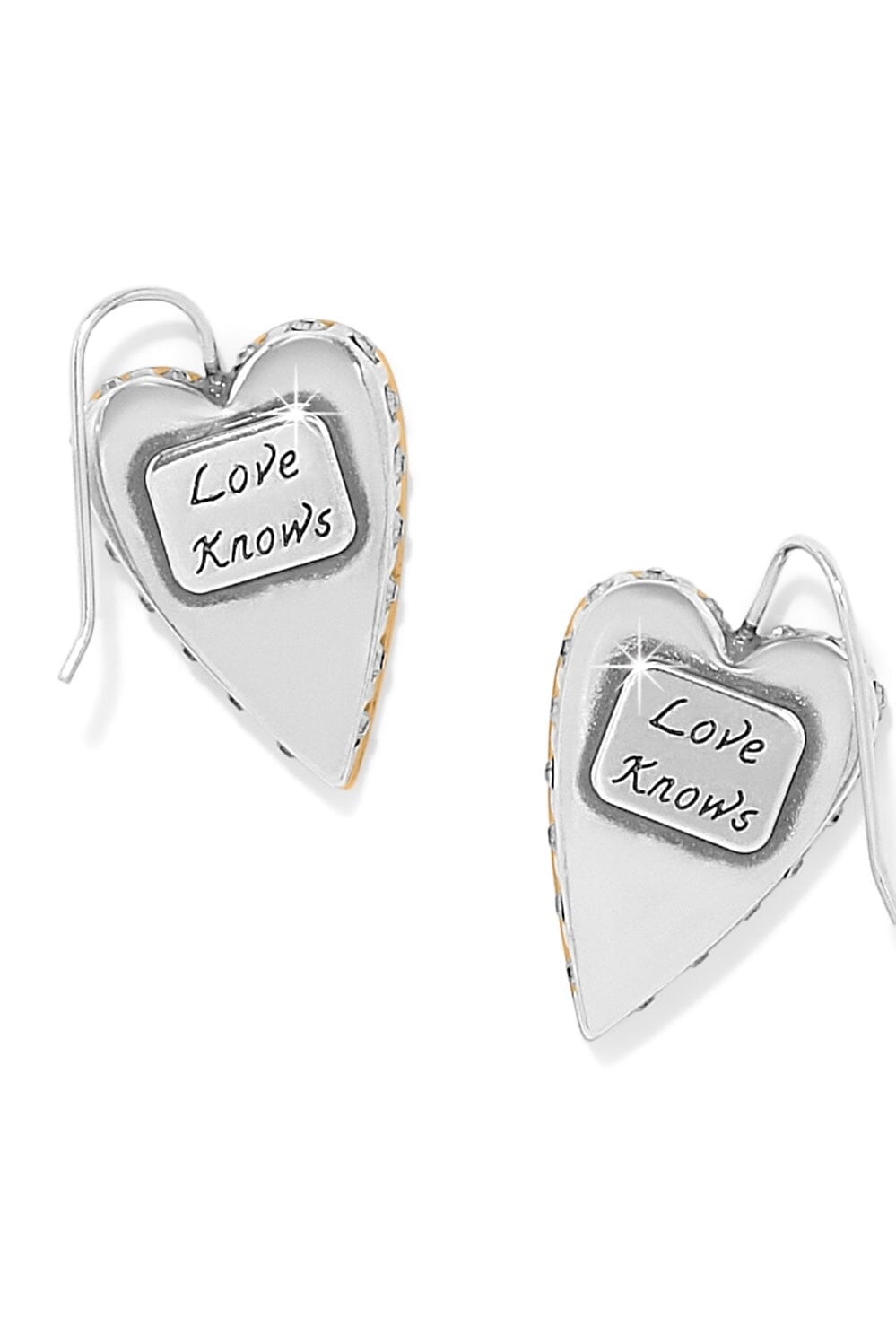 Love Messages Love Knows French Wire Earrings BJEWELRY Brighton Collectables