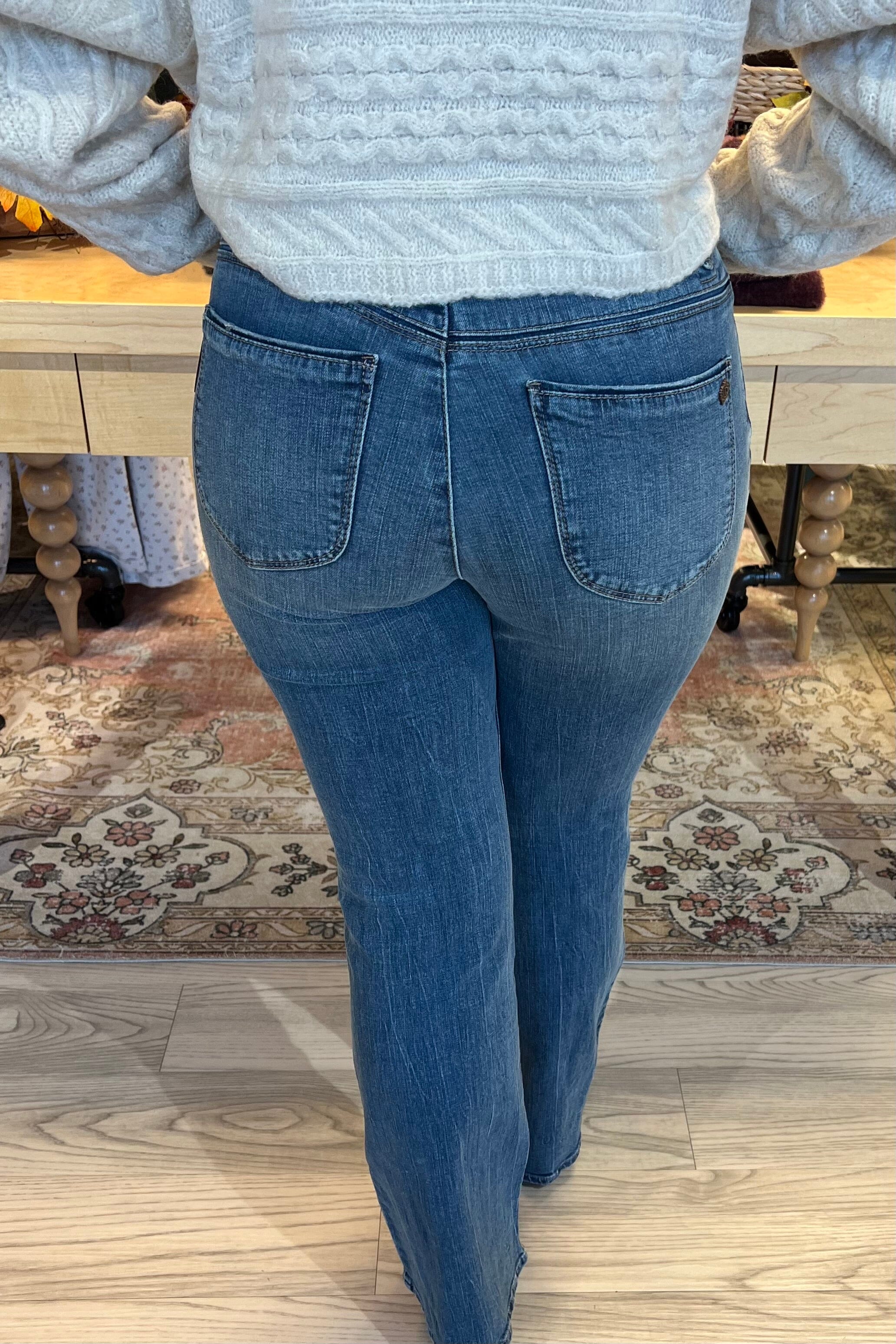 Ab Solution High Rise Out There Flare 32/22" JEANS DEMOCRACY