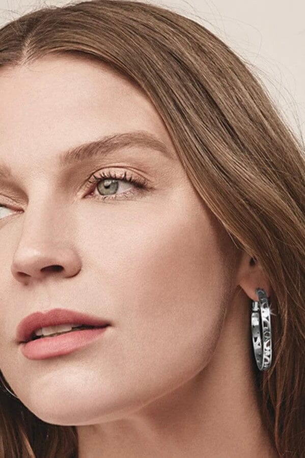 Large Silver Contempo Hoop Earrings BJEWELRY Brighton Collectables