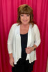 3/4 Sleeve Cardigan OUTFIT COMPLETER ZAC & RACHEL BRIGHTWHITE S