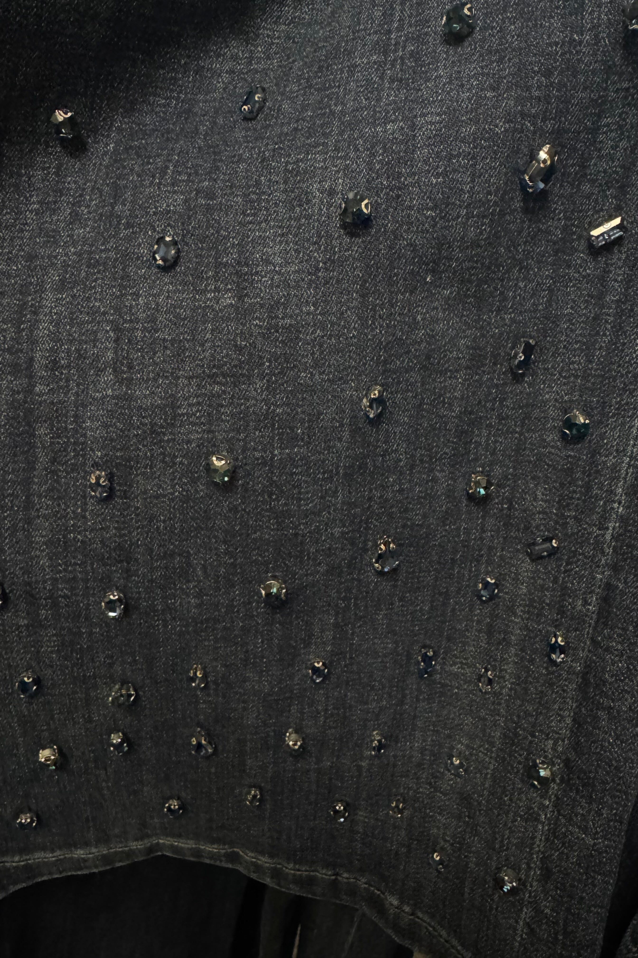 Stride Wide Jeans w/Rhinestone Embellishments BOTTOMS LIVERPOOL