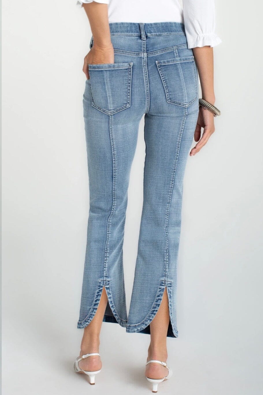 Gia Glider Crop Flare w/Tulip Back Slit JEANS LIVERPOOL