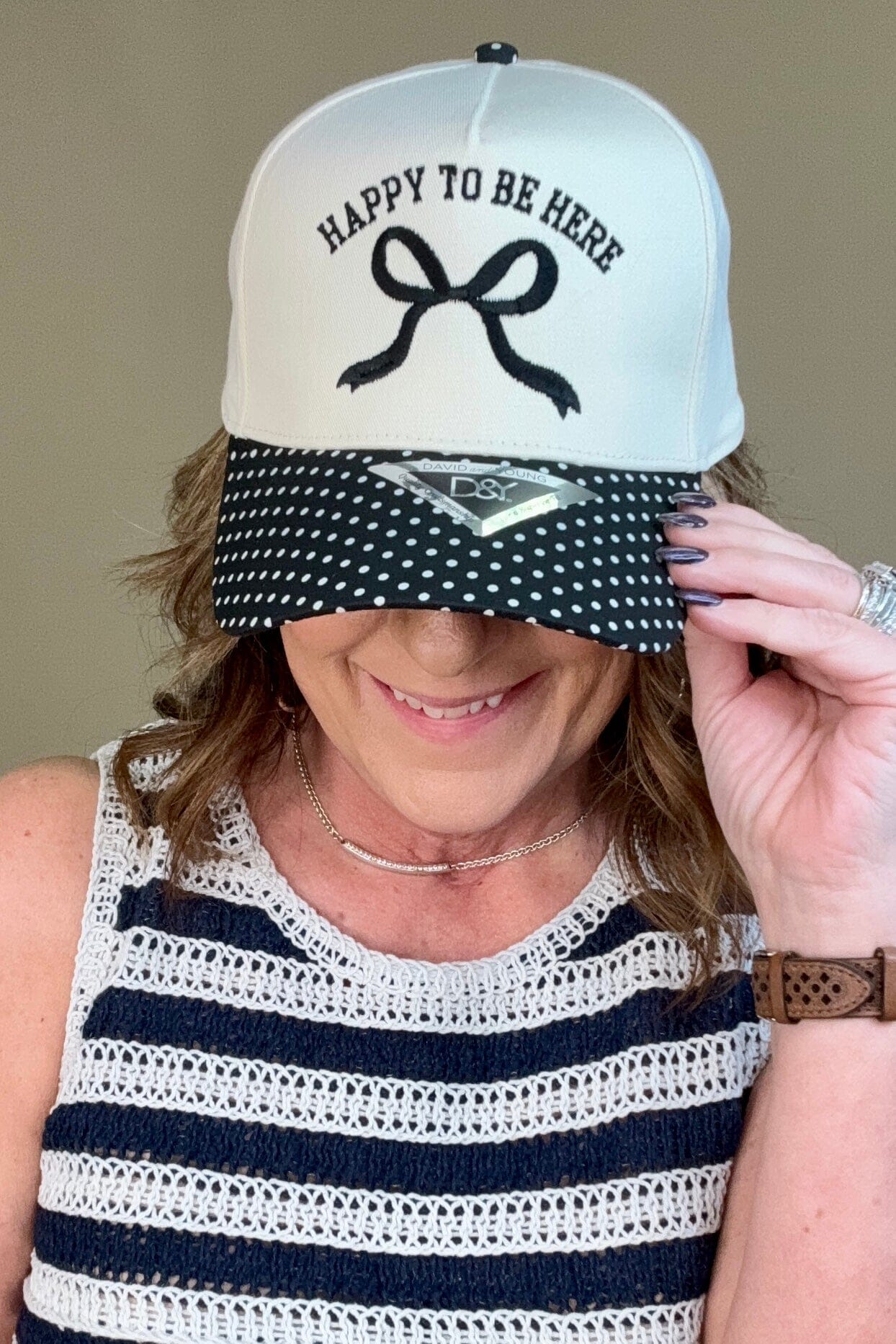 Happy To Be Here Hat SCARF/HAT/WINTERGOODS P&PD