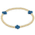 Enewton Signature Cross Gold Pattern 3mm Bead Bracelet- Cobalt JEWELRY ENEWTON