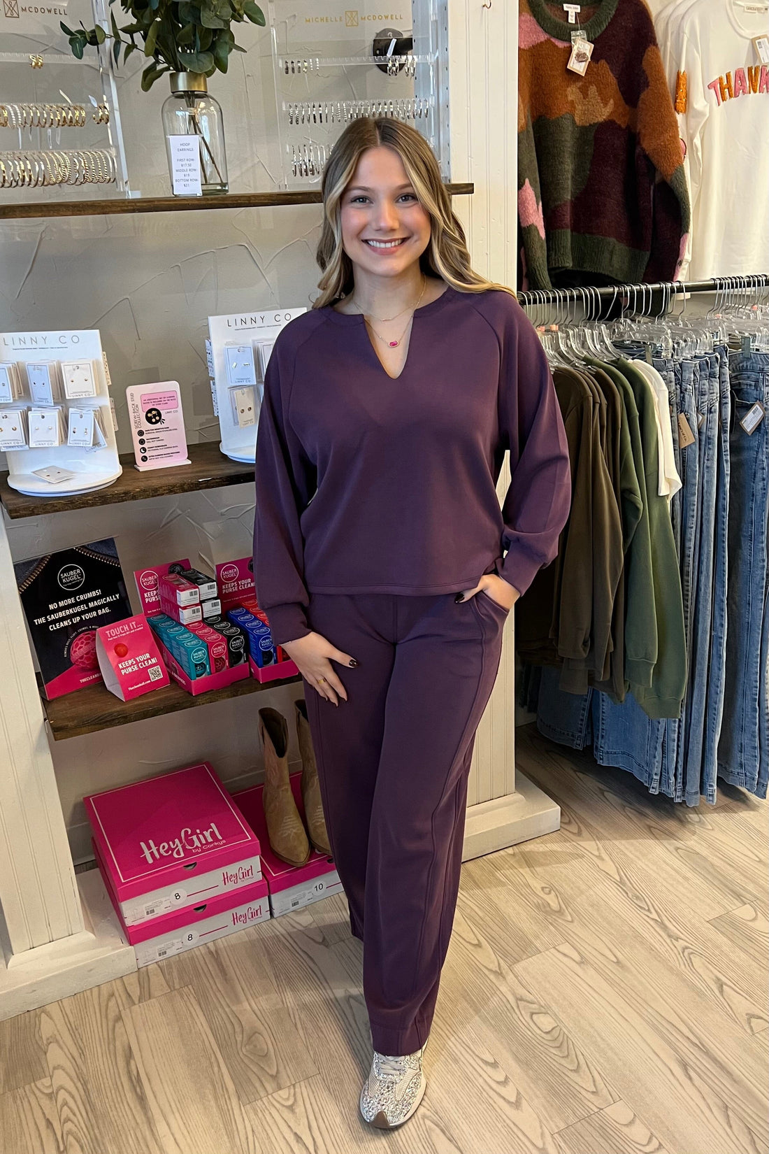 Relaxed Straight Leg Pant w/Pockets BOTTOMS YELETE