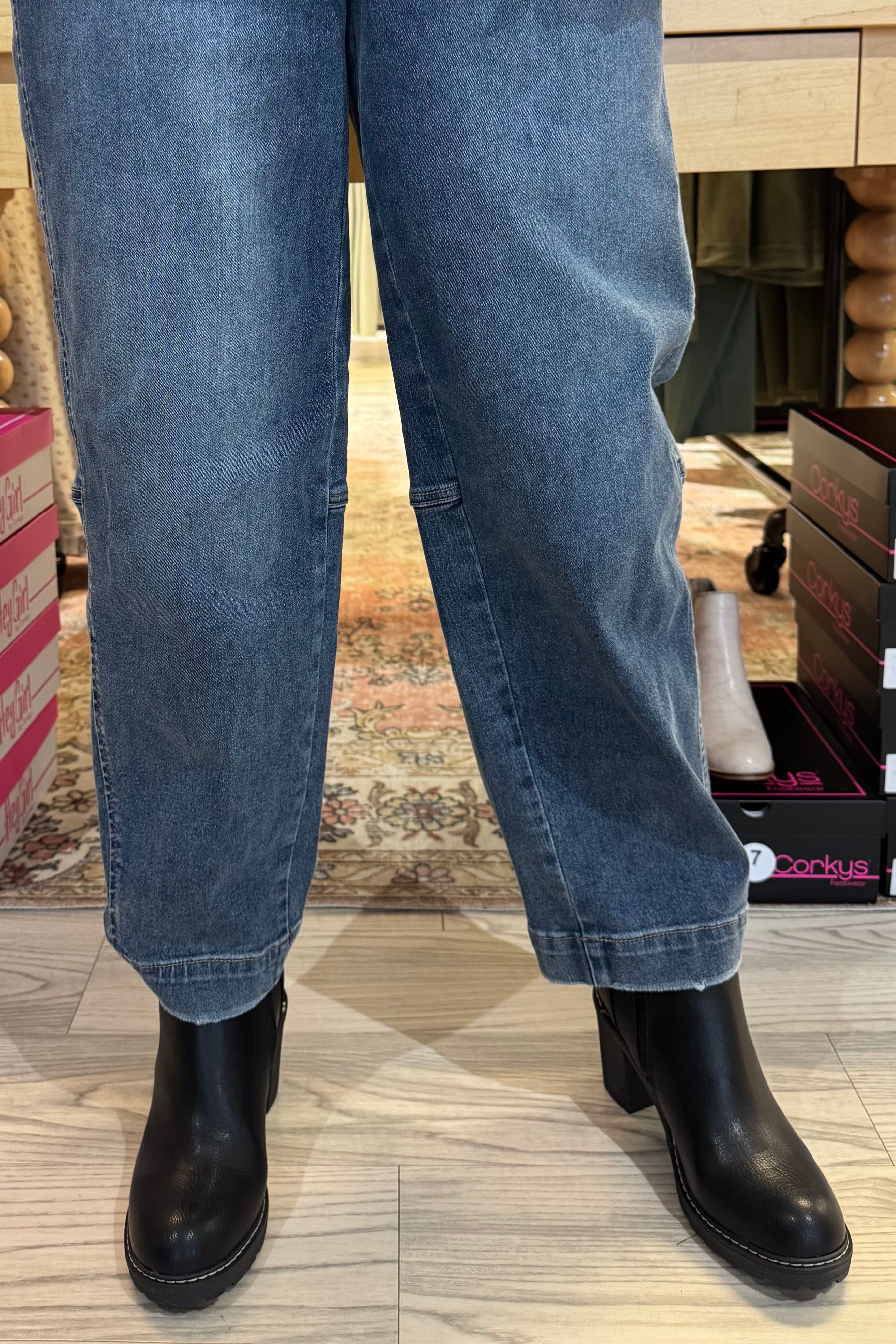 Ab Solution Skyrise Relaxed Barrel Leg JEANS DEMOCRACY