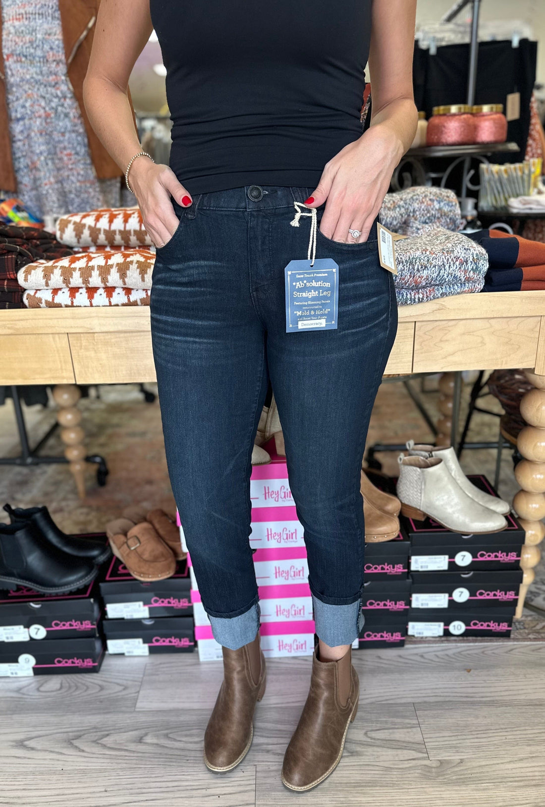 Ab Solution Straight Leg JEANS Democracy