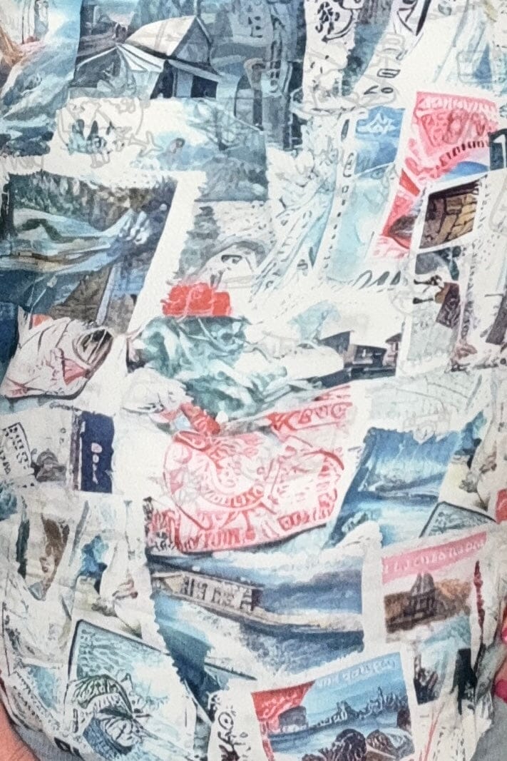 Postcard Printed Reversible Cami MISSY TOP SPECIAL Charlie B