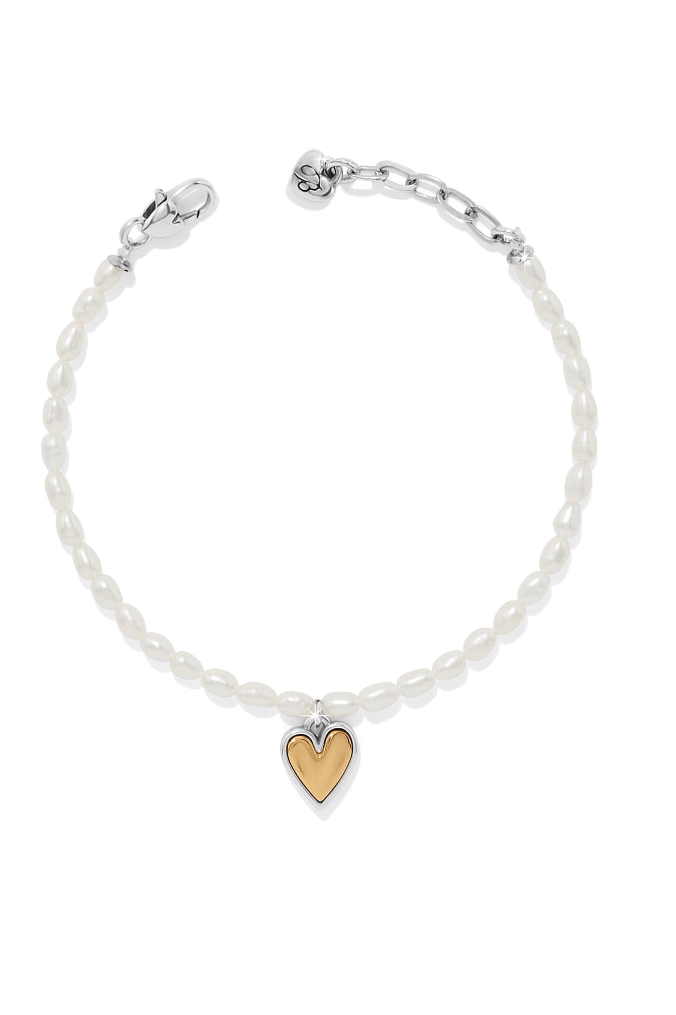 Cascade Embrace Pearl Heart Bracelet BJEWELRY Brighton Collectables
