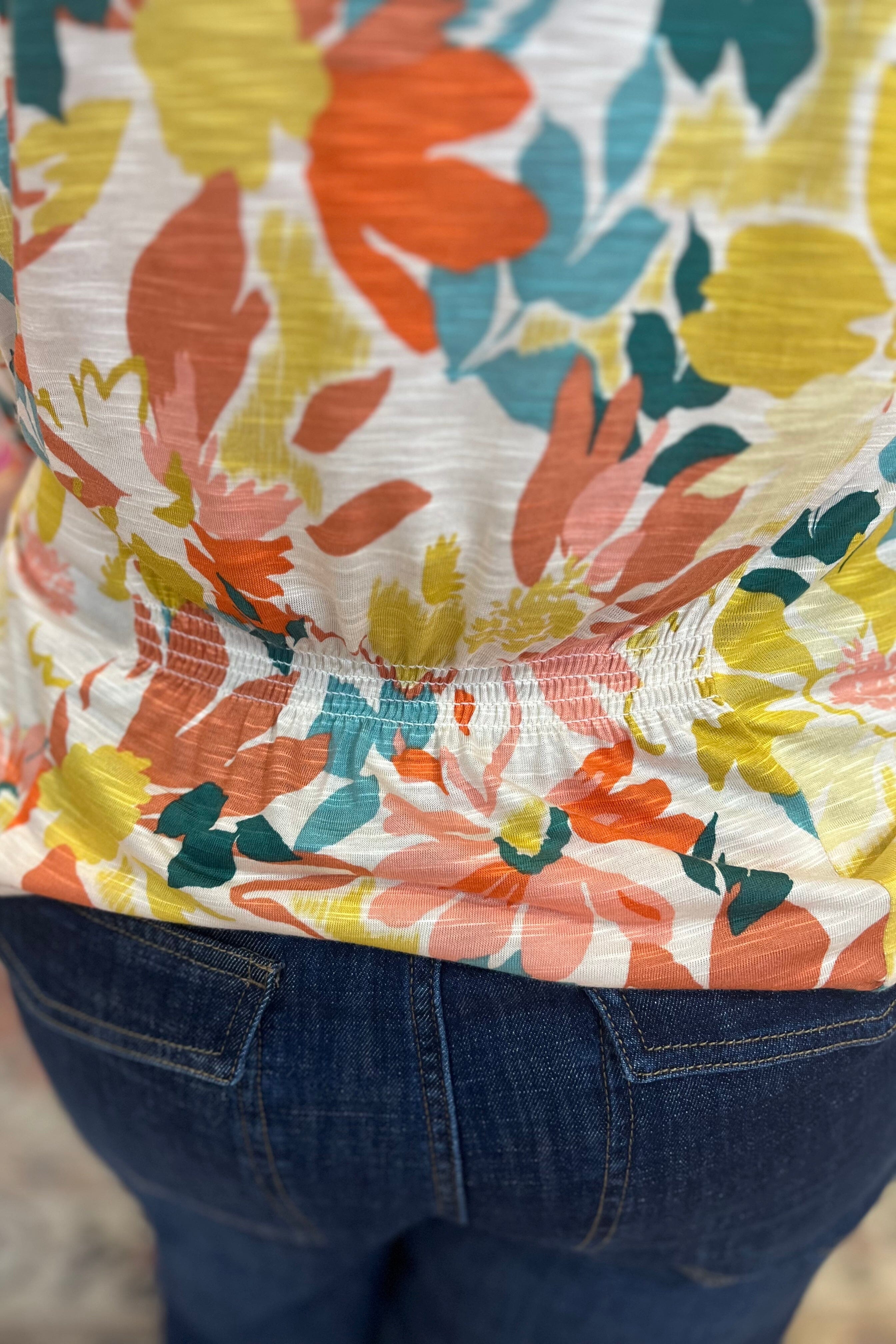 Short Flutter Sleeve Mandarin Collar Knit Top MISSY TOP SPECIAL DEMOCRACY