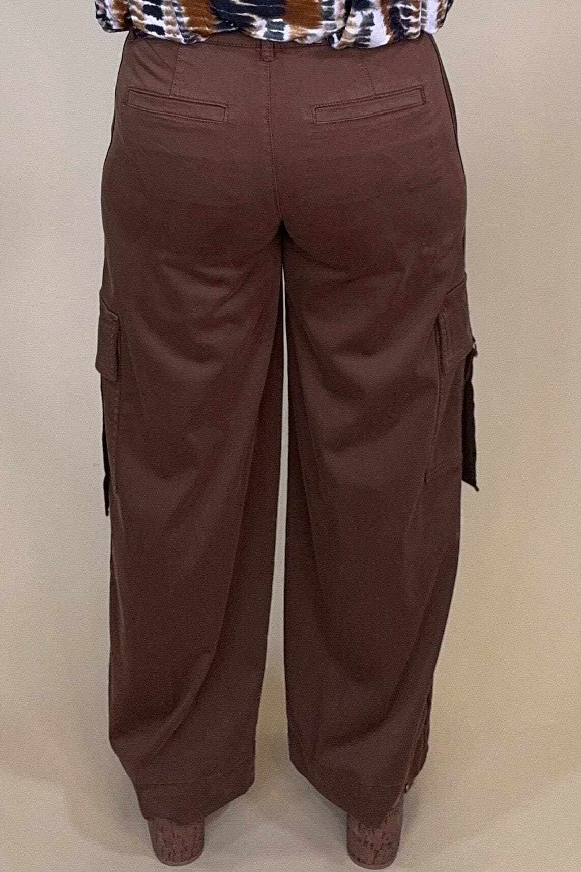 Mid Rise Cargo Wide Leg BOTTOMS LIVERPOOL