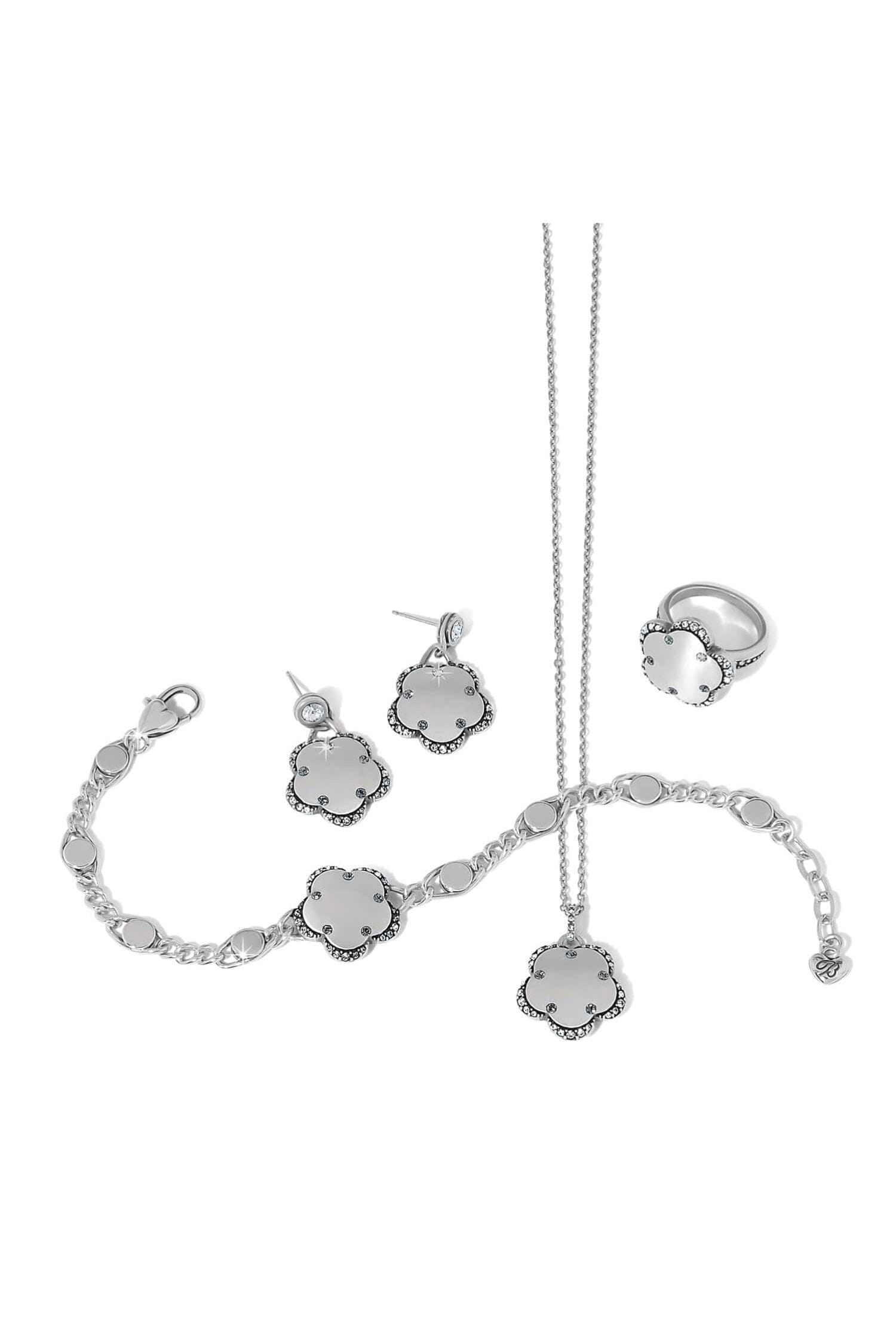 Gaia Flower Silver Necklace BJEWELRY Brighton Collectables