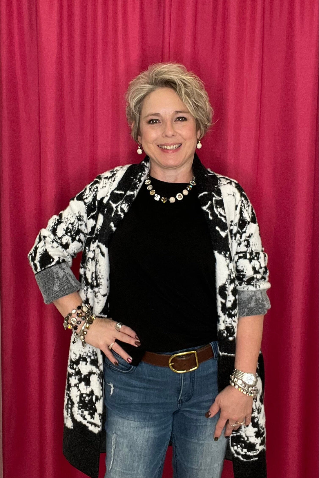 Long Sleeve Open Front Shawl Sweater Coat JACKET LIVERPOOL