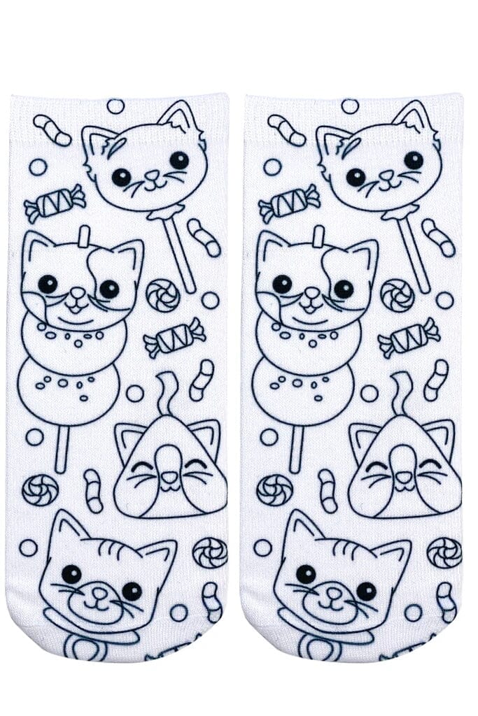 Candy Cat Coloring Socks GIFT/OTHER LIVINGROYAL