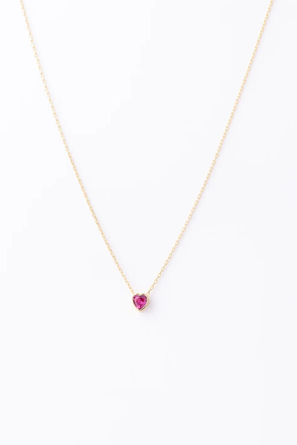 Tara Pink Heart 18K Gold Necklace JEWELRY MICHELLE MCDOWELL