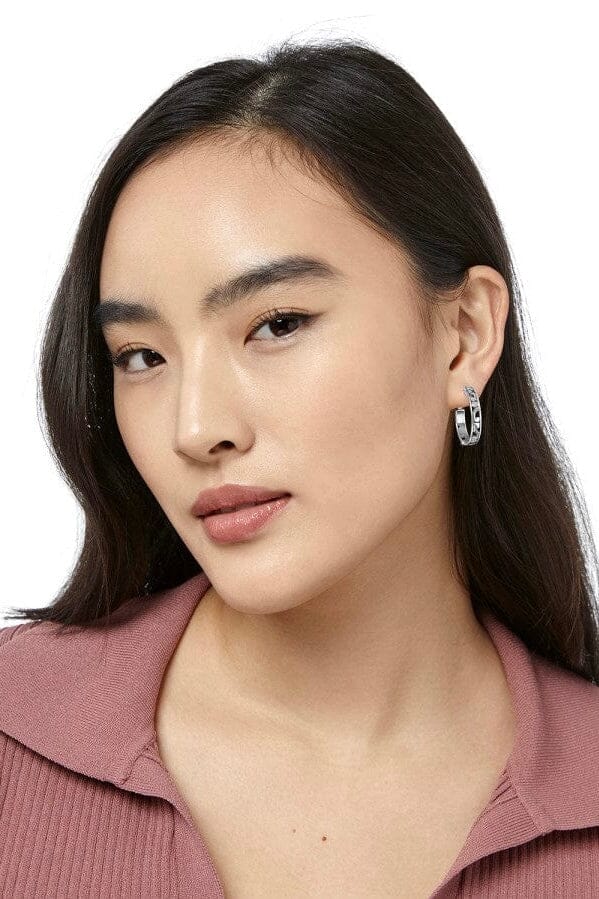 Small Silver Contempo Hoop Earrings BJEWELRY Brighton Collectables