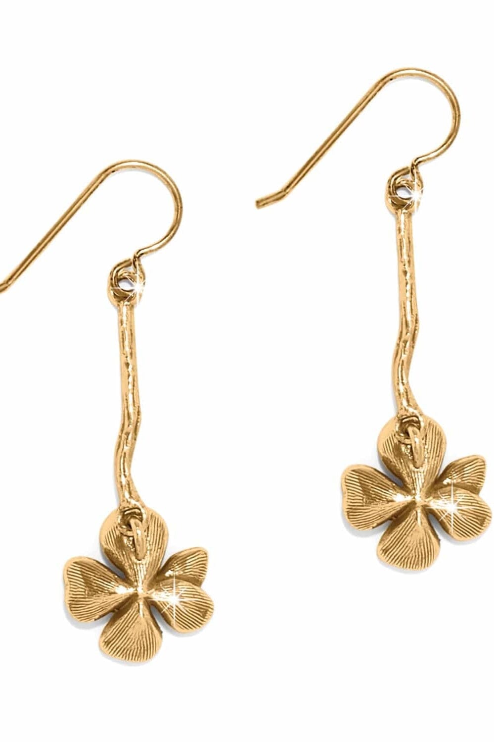 Gold Everbloom Windflower French Wire Earrings BJEWELRY Brighton Collectables