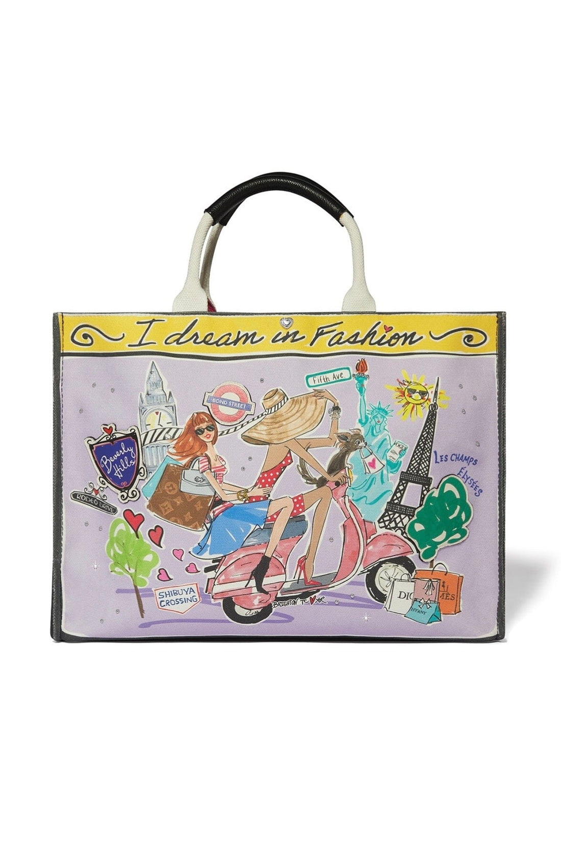 Fashionista Wanderlust Large Cavas Tote BHANDBAGS Brighton Collectables