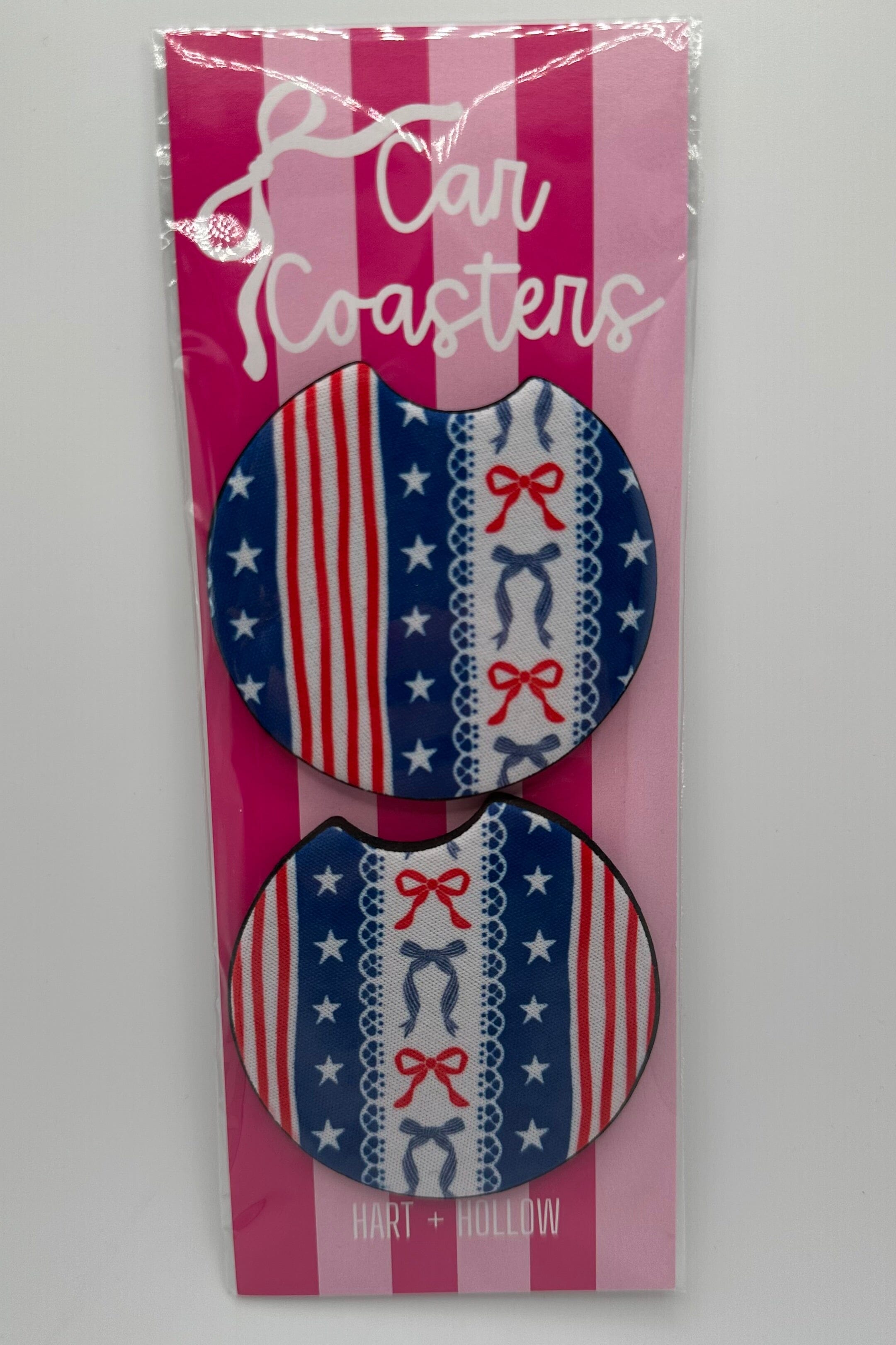 Patriotic Car Coaster Set GIFT/OTHER HART&HALLOW