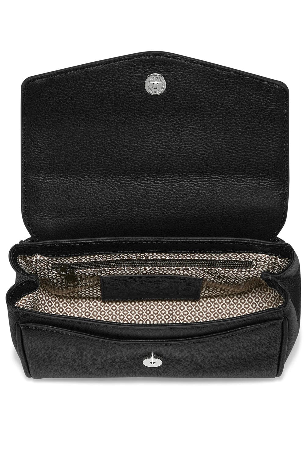 Black Tatum Small Flap Satchel BHANDBAGS Brighton Collectables