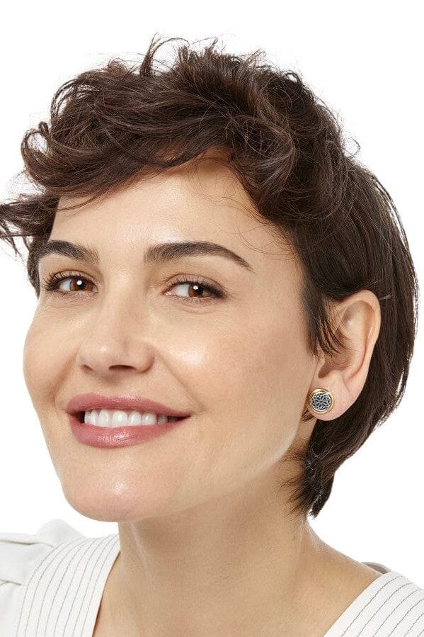 Ferrara Two Tone Post Earrings BJEWELRY Brighton Collectables