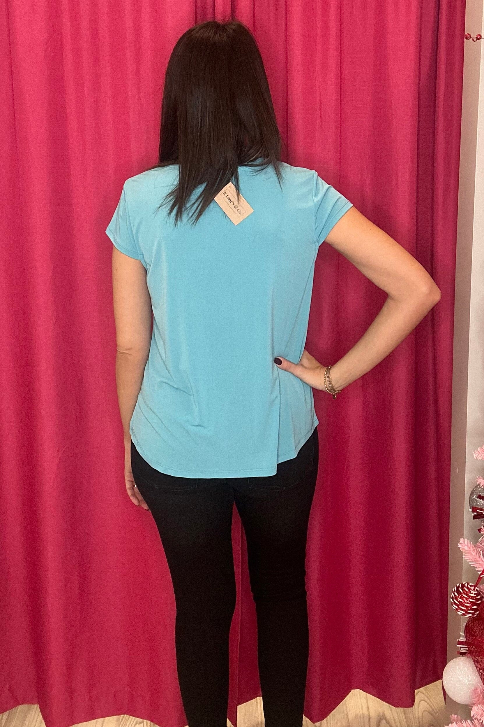Cap Sleeve Scoop Neck Blouse MISSY TOP SPECIAL SOUTHERN LADY