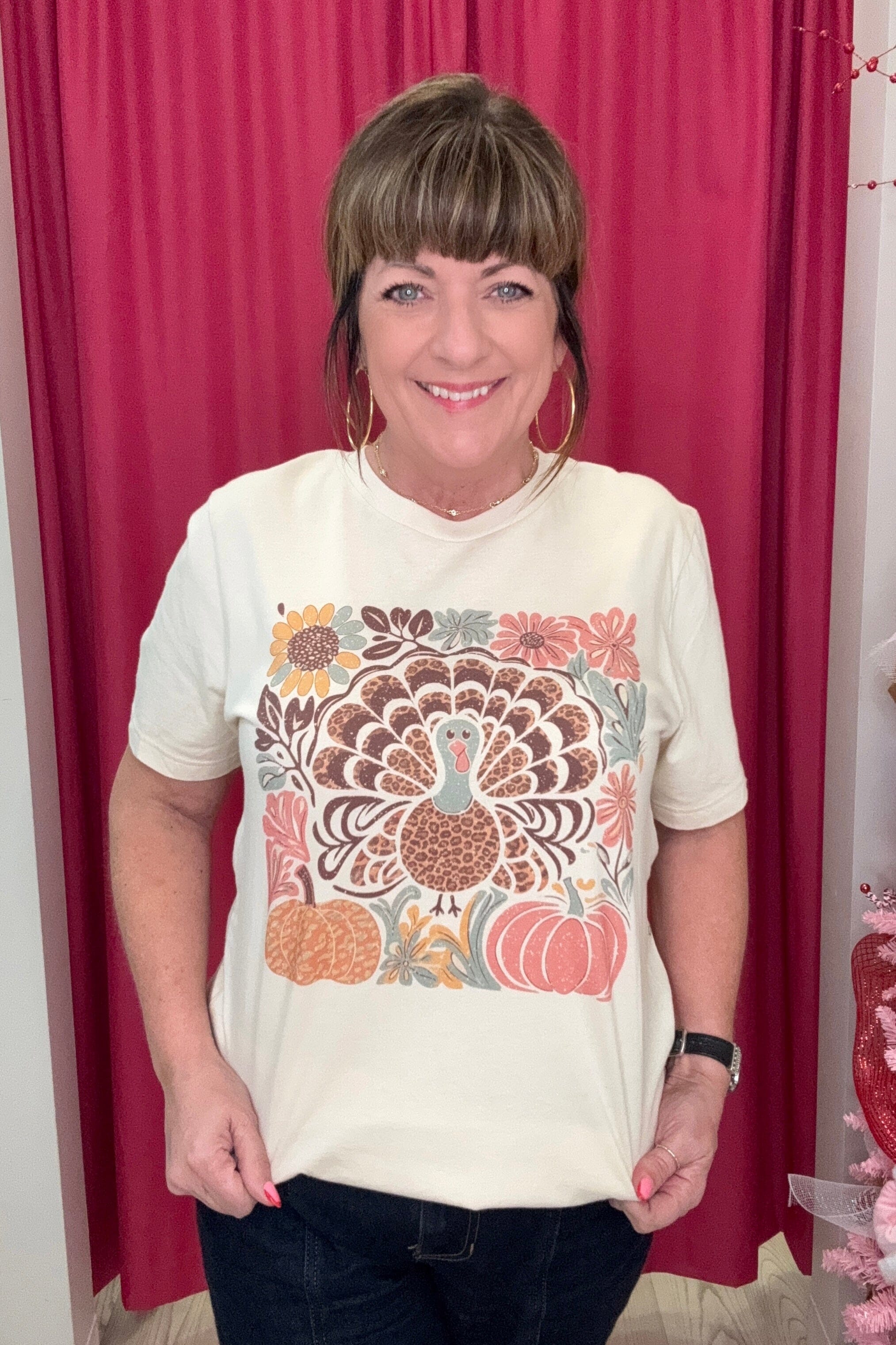 Boho Turkey T-Shirt MISSY BASIC KNIT REBELROSE/ATTITUDETEES