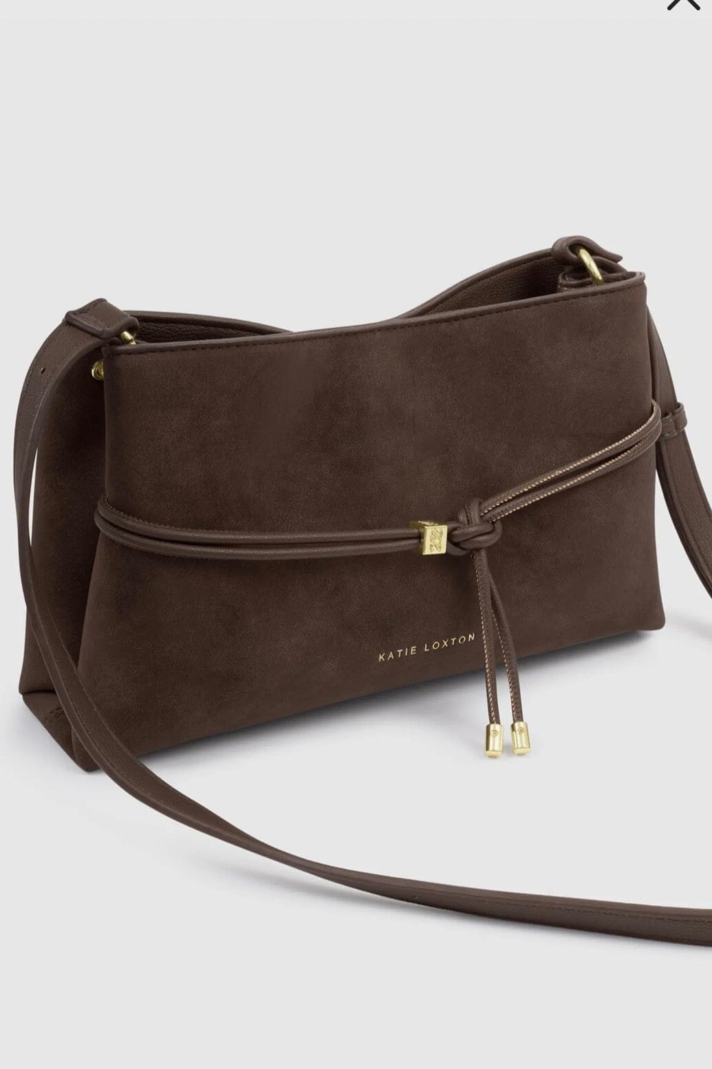 Lori Crossbody Bag- Bitter Chocolate HANDBAGS KATIE LOXTON