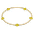 Enewton Signature Cross Small Gold Pattern 2mm Bead Bracelet- Canary JEWELRY ENEWTON