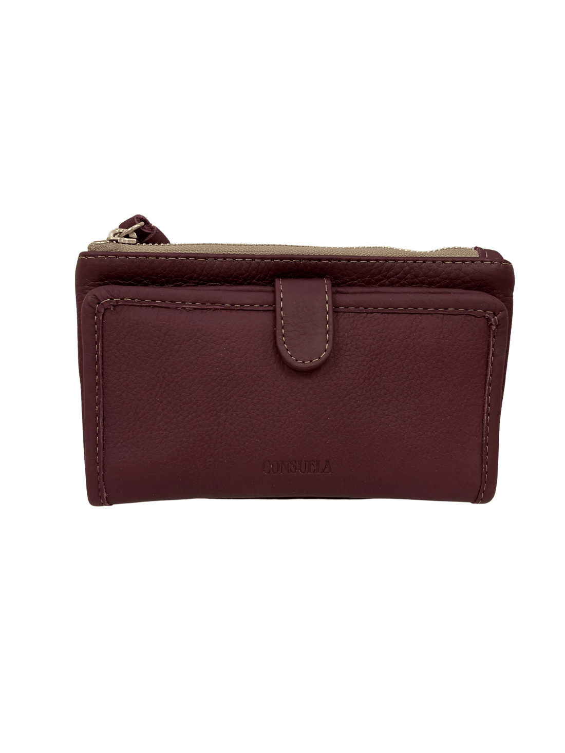 Plum Slim Wallet HANDBAGS CONSUELA