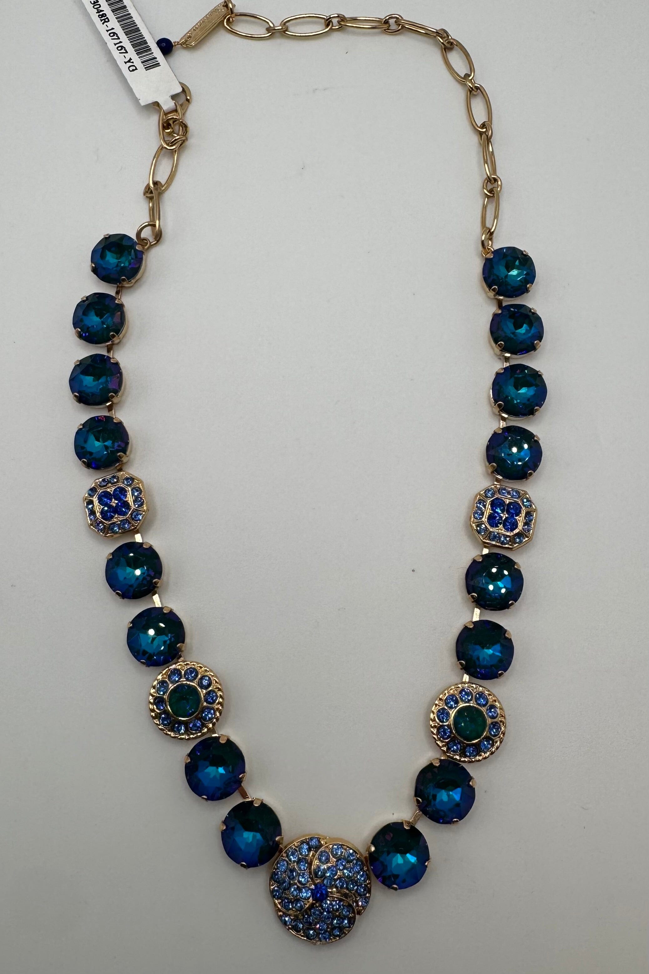 Large Rivoli Necklace in "Capri Blue" BETTERBRANDJEWELRY Mariana