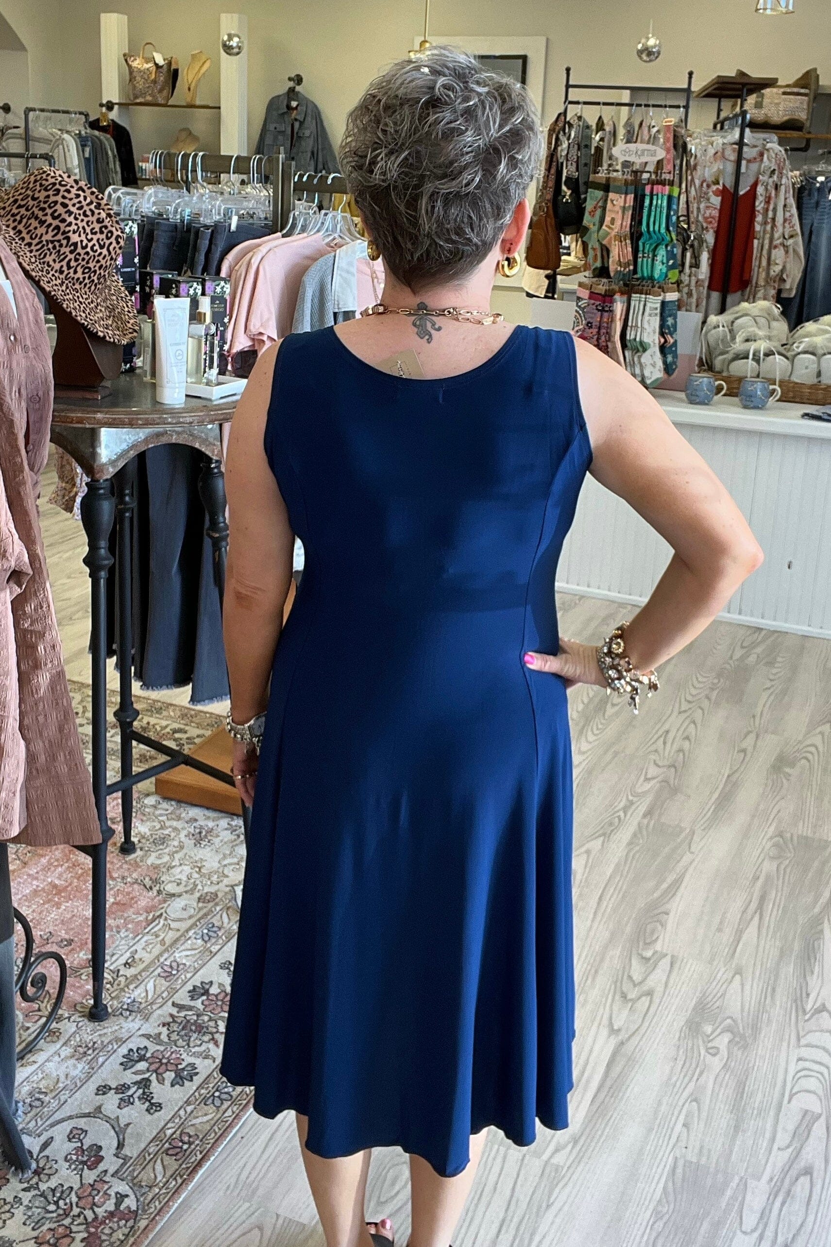 Sleeveless Knee Length Dress DRESS K Lane&