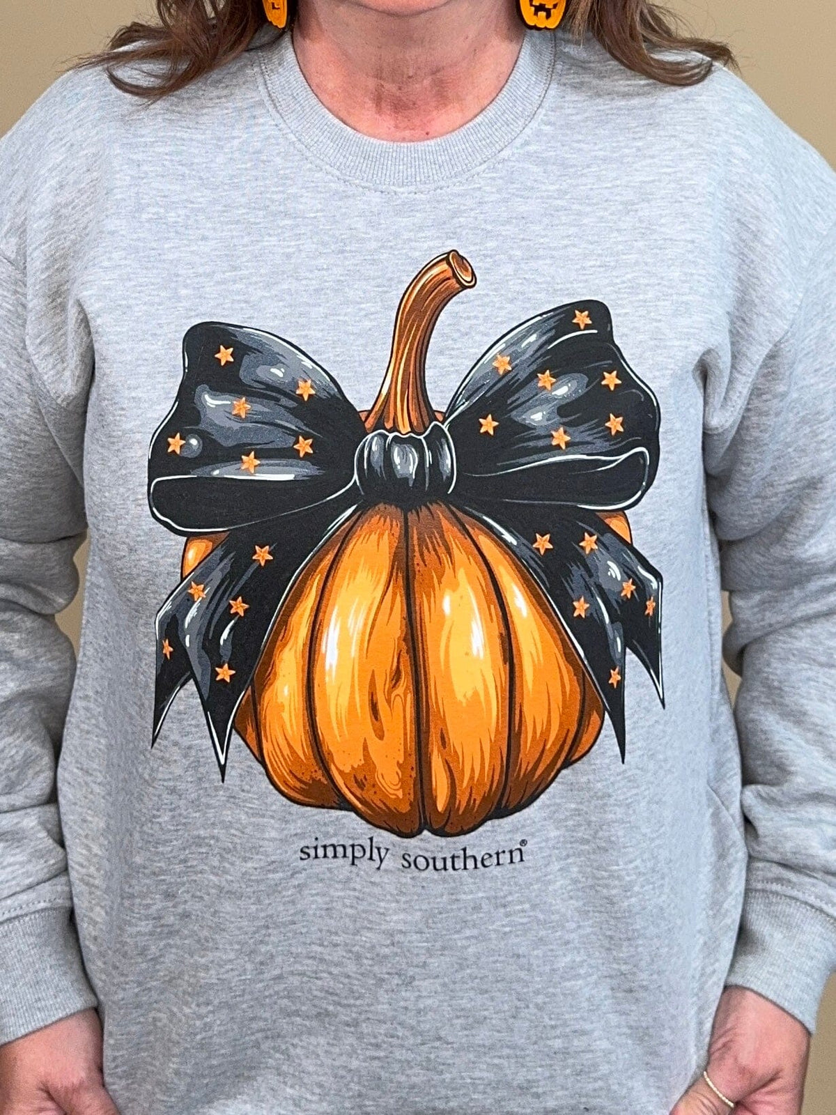 Sweet Pumpkin Sweatshirt MISSY BASIC KNIT:~~Unassigned~~ SIMPLY SOUTHERN