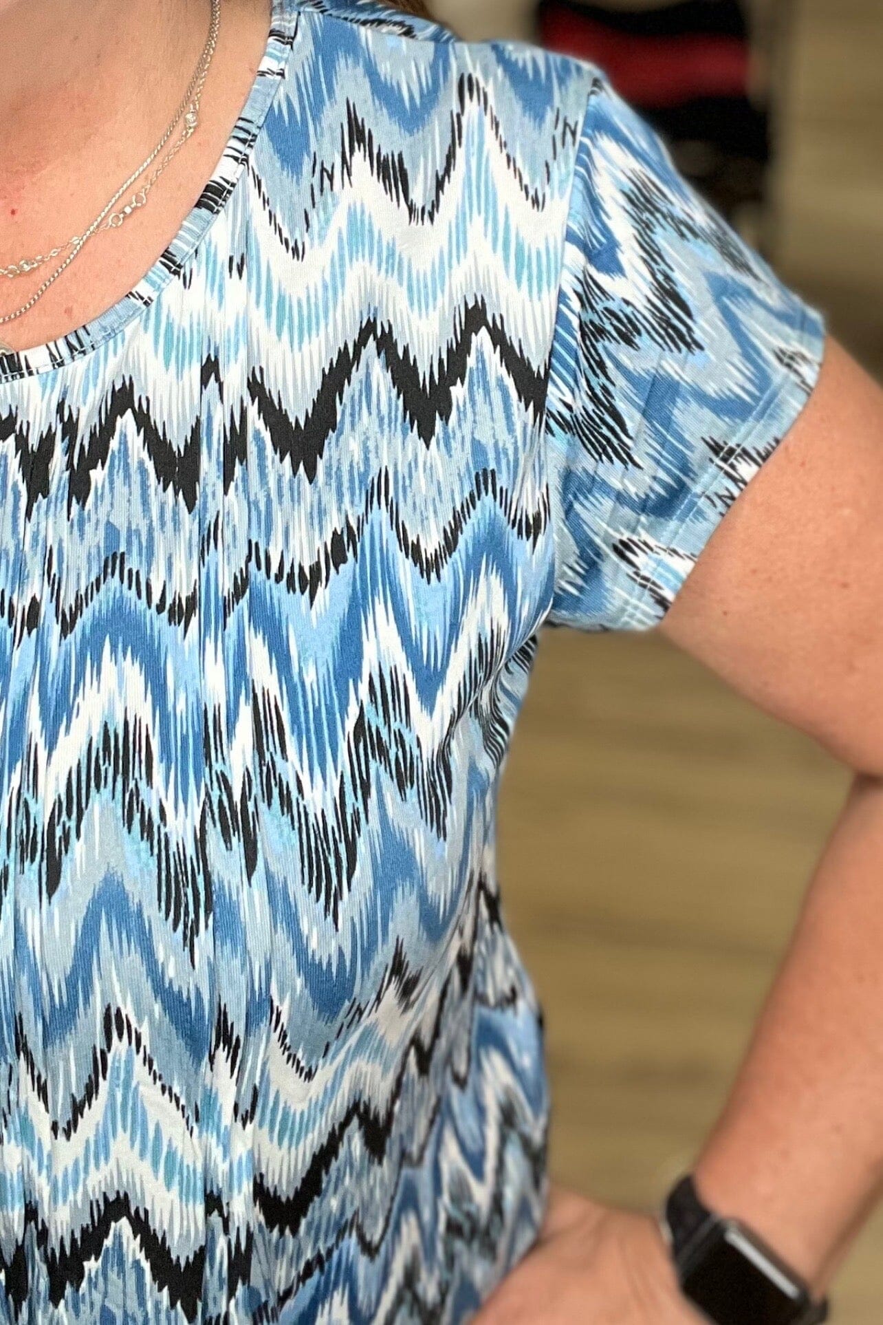 Chevron Print Top MISSY TOP SPECIAL SOUTHERN LADY