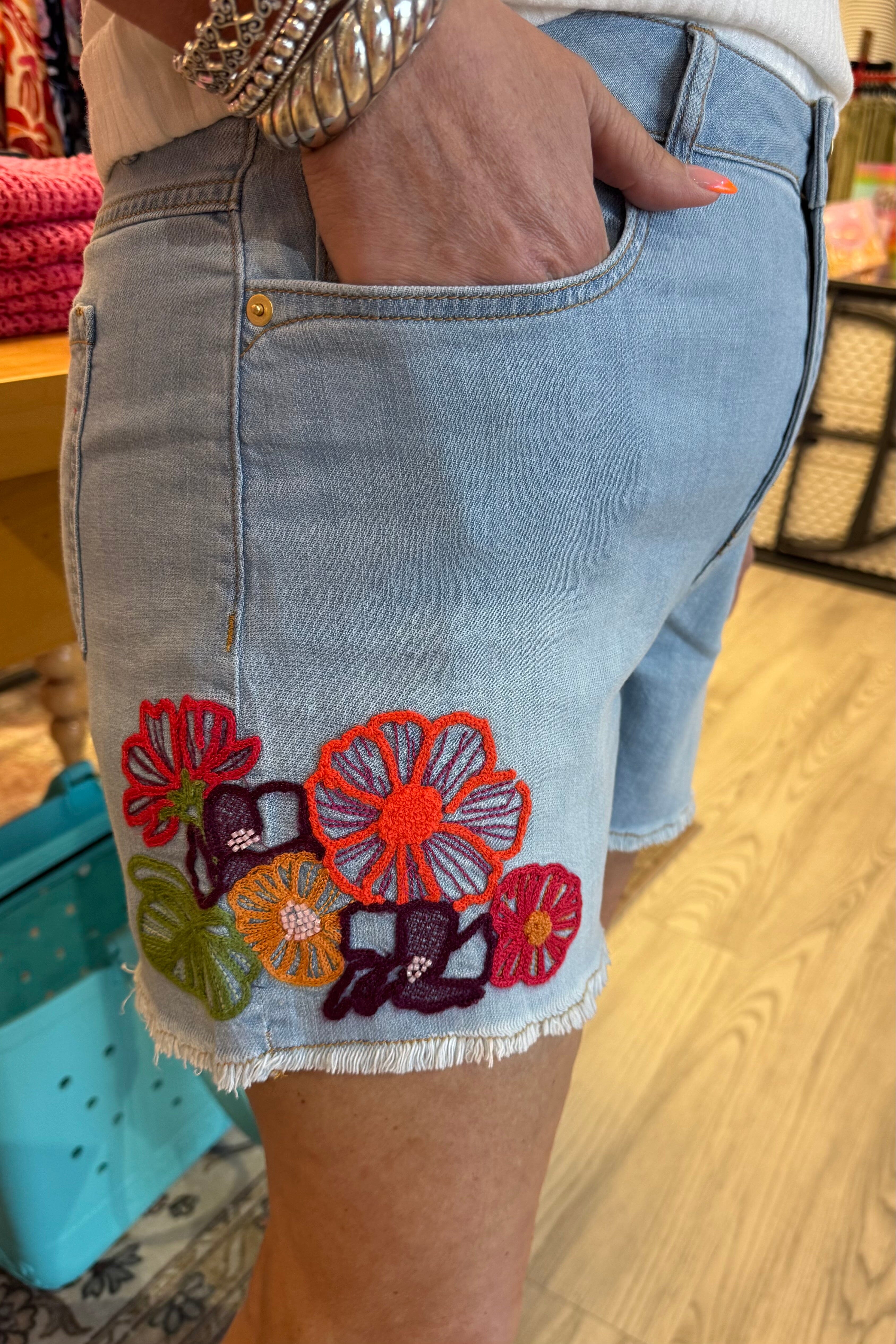 Audrey Jean Short w/Embroidery BOTTOMS TRIBAL