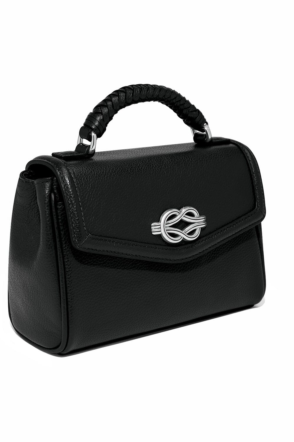 Black Tatum Small Flap Satchel BHANDBAGS Brighton Collectables