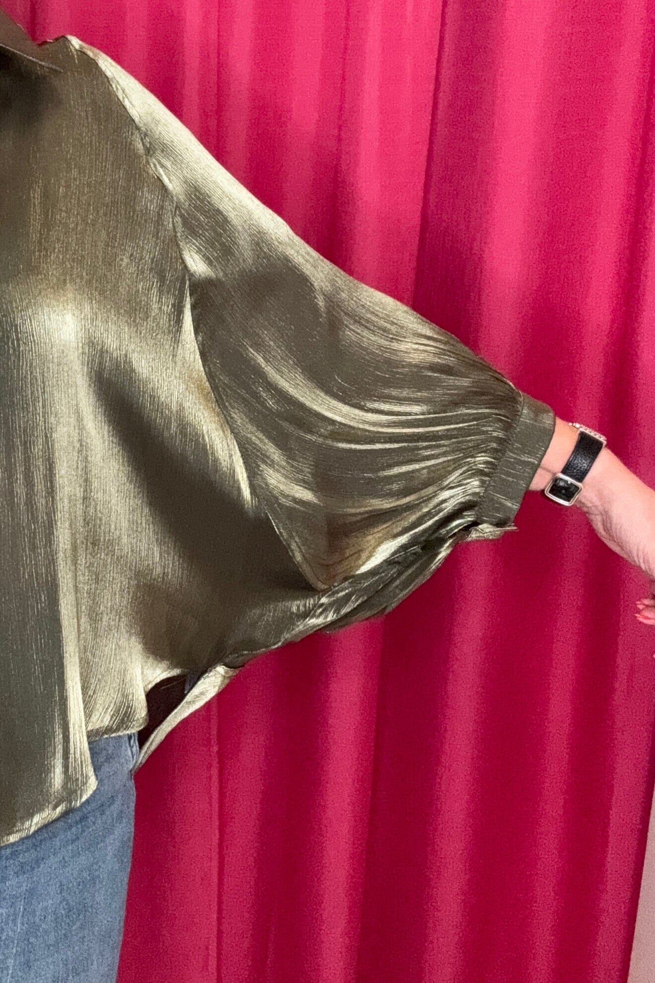 Button Front Shirt JR TOP DRESSY GLAM