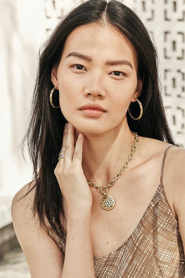 Medium Gold Contempo Hoop Earrings BJEWELRY Brighton Collectables