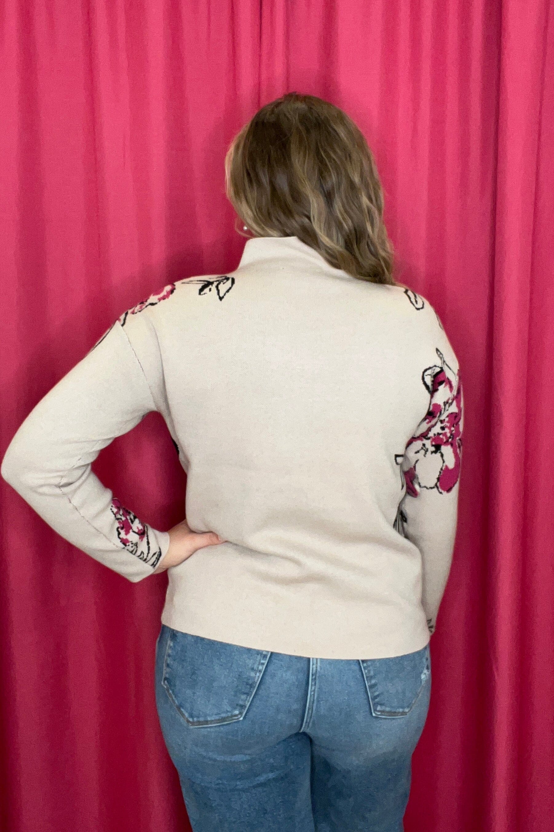 Kint Jacquard Funnel Neck Sweater SWEATER TRIBAL