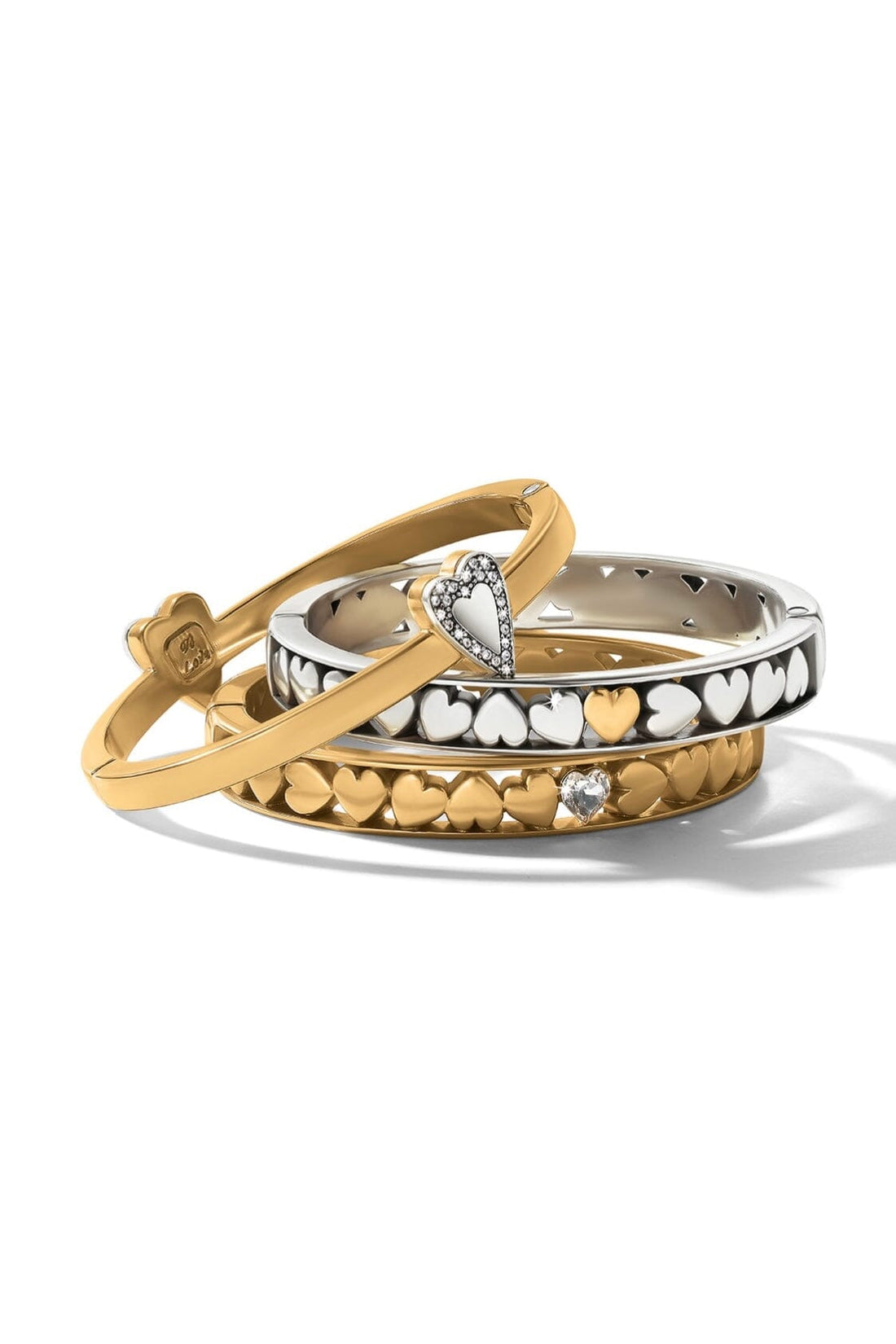 Mystery Of Love Hearts Hinged Bangle BJEWELRY Brighton Collectables