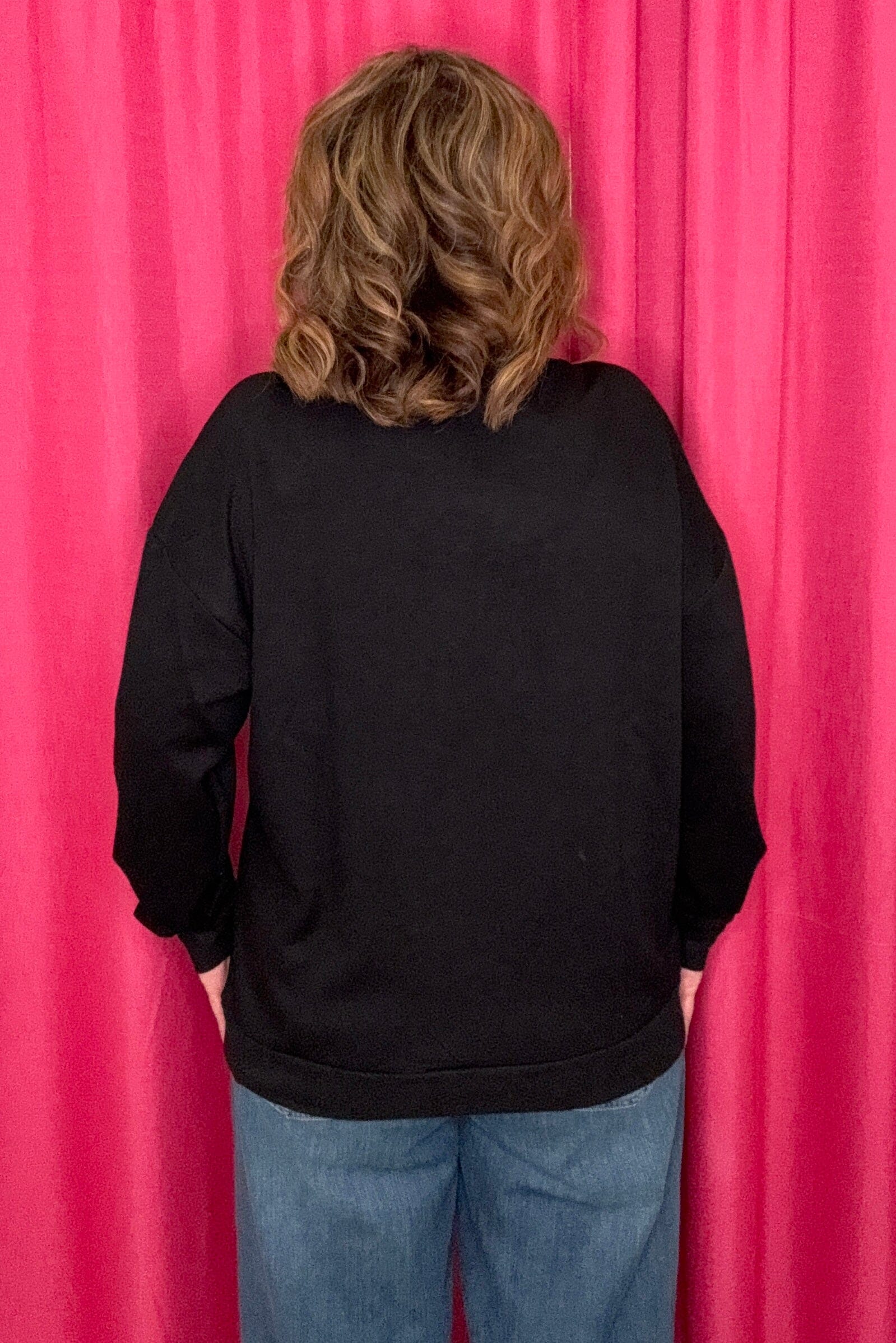 Long Sleeve Spooky Vibes Pullover JRTOP CASUAL TOP JESS LEA