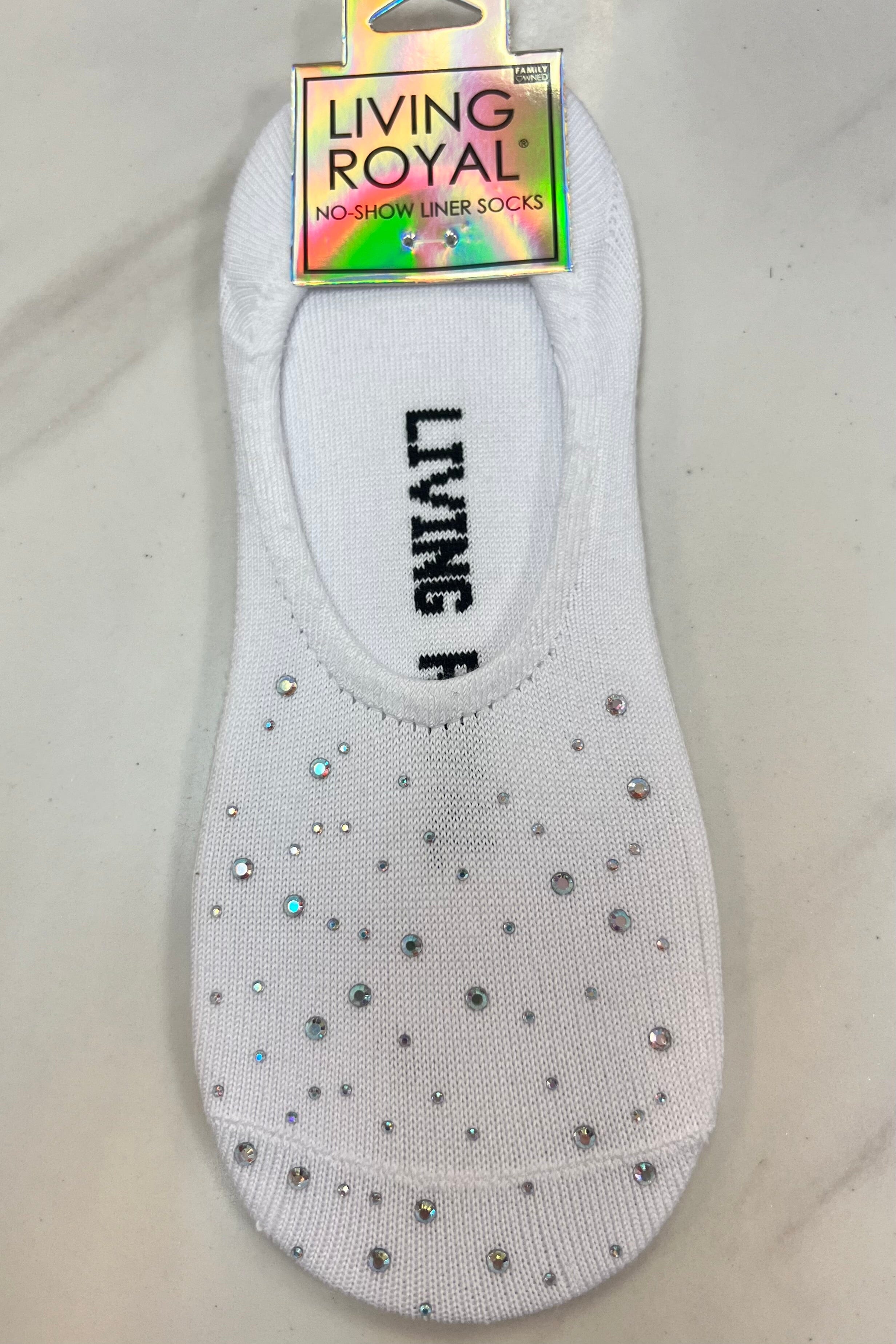 Crystal Liner Sock GIFT/OTHER LIVINGROYAL WHT