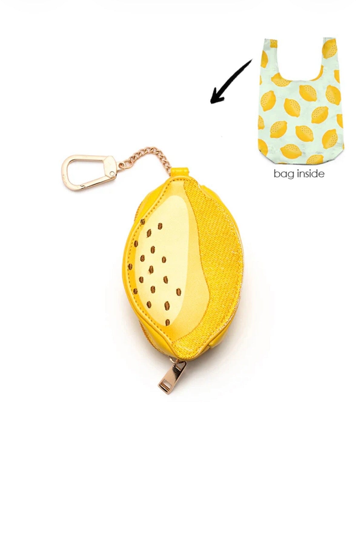 Lemon 2 in 1 Bag Charm + Shopper Bag GIFT/OTHER LIVINGROYAL