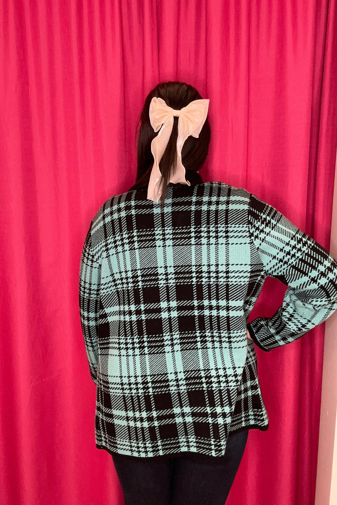 Long Sleeve Houndstooth Cardigan w/Pockets OUTFIT COMPLETER SOUTHERN LADY