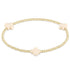 Enewton Signature Cross Gold Pattern 3mm Bead Bracelet- Off White JEWELRY ENEWTON
